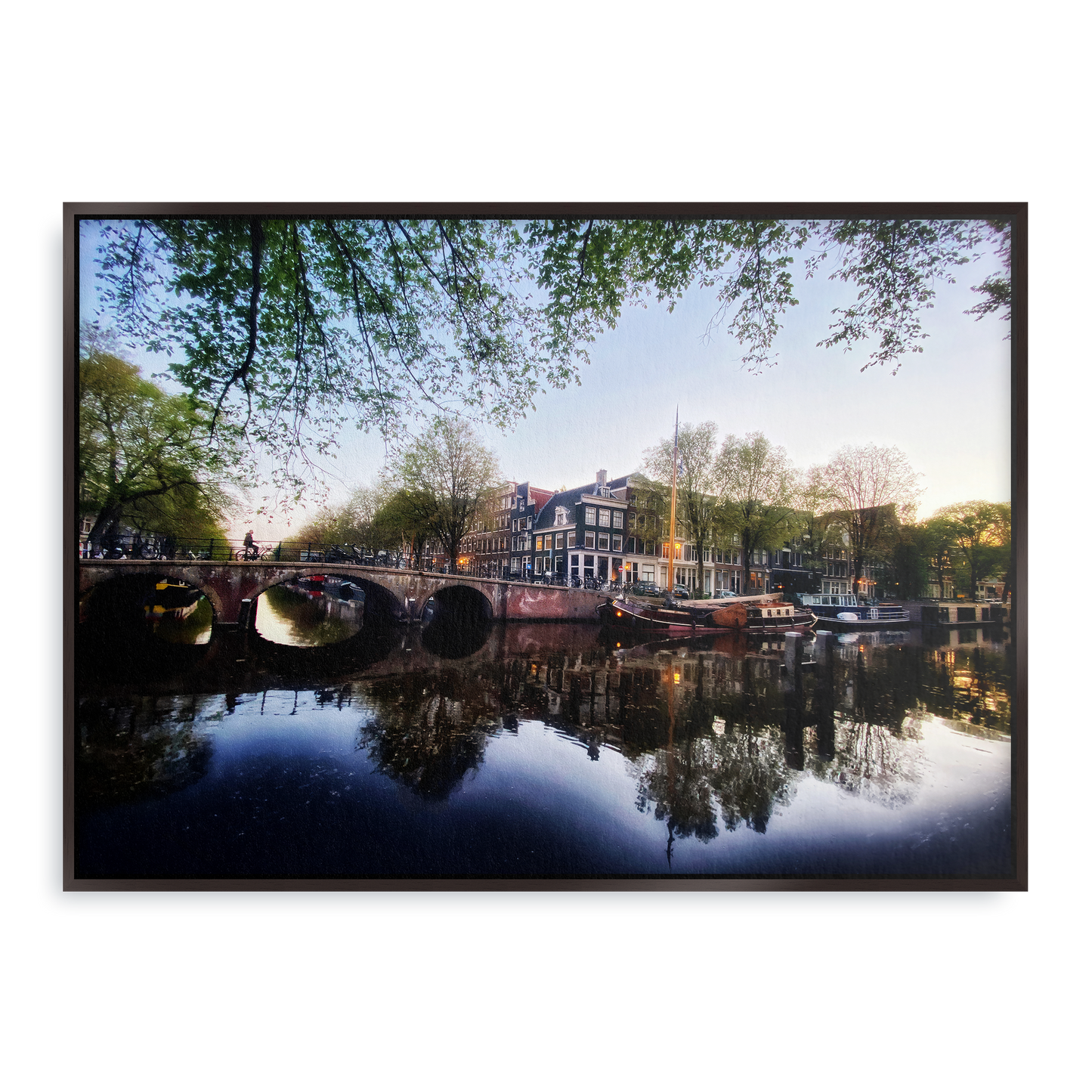 Twilight Waterworld - Fine Art Print in Floating Frame