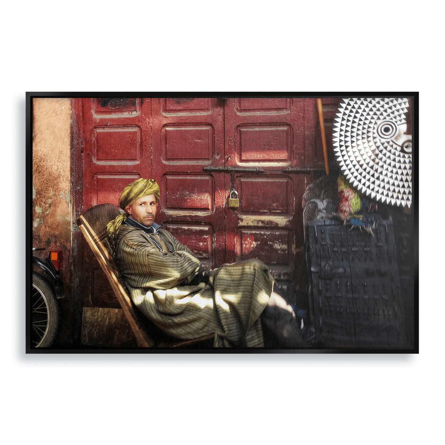 "Let's Make Good Price!" - Fine Art Print in Floating Frame - THE WORLD by Mr Fun