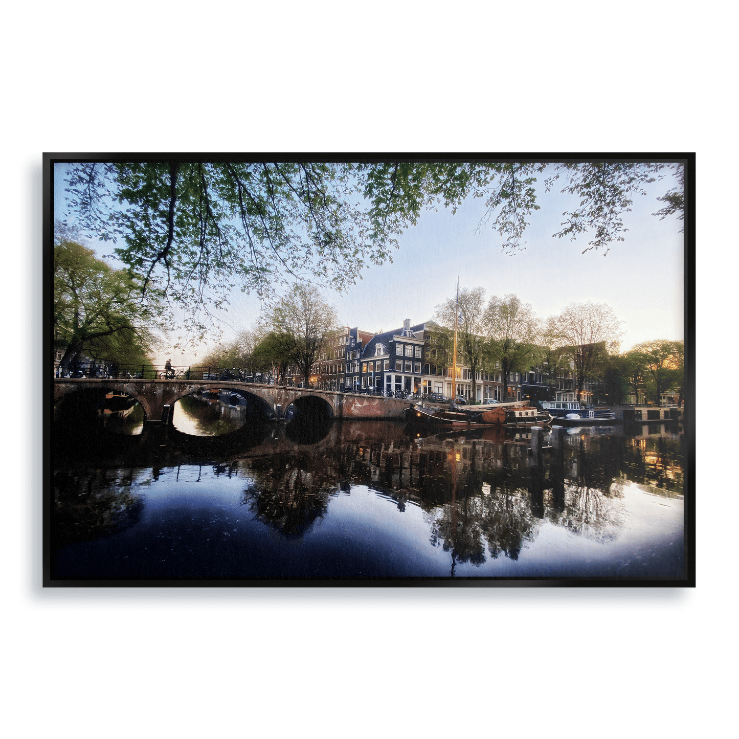 Twilight Waterworld - Fine Art Print in Floating Frame - THE WORLD by Mr Fun