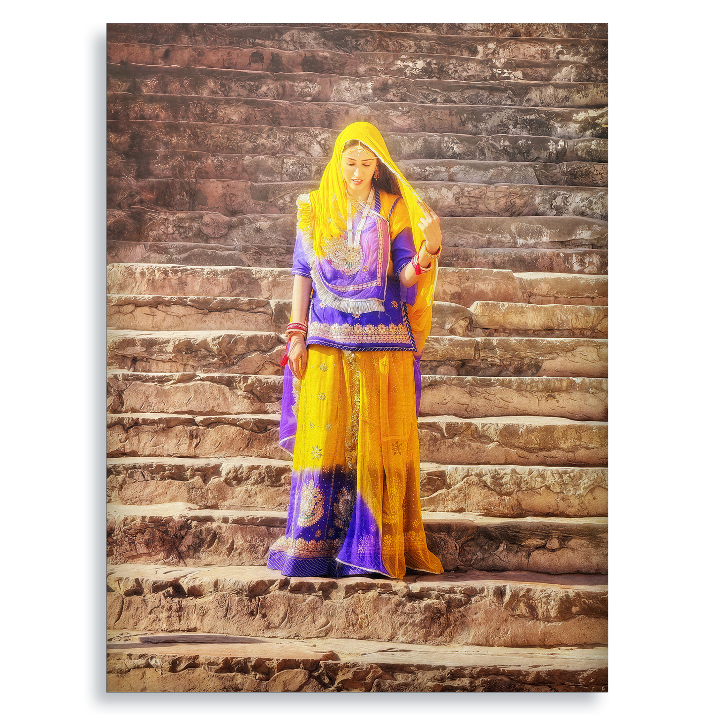 The Lady of Amber Fort - Fine Art Print
