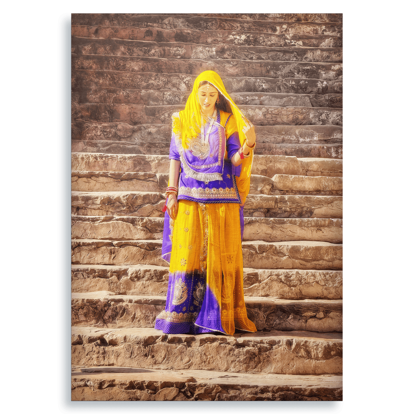 The Lady of Amber Fort - Fine Art Print - THE WORLD by Mr Fun