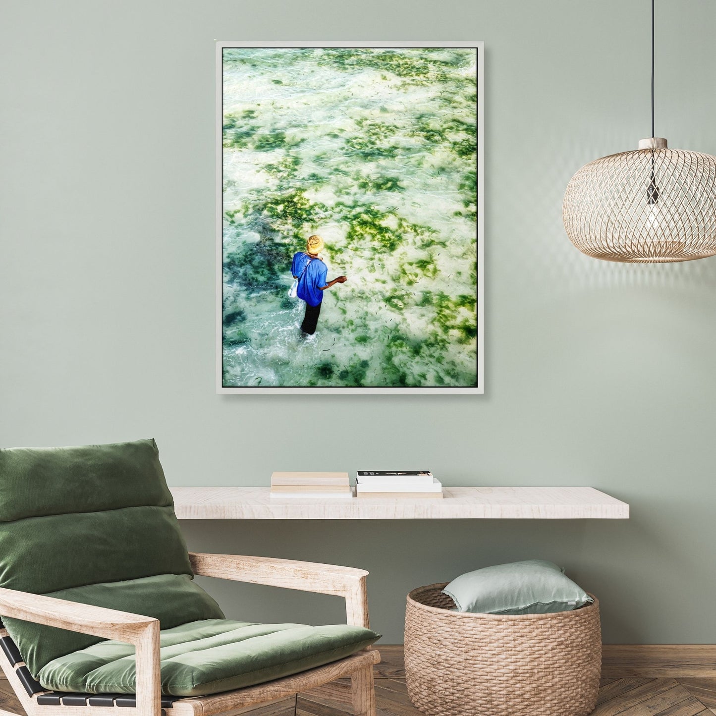 Gifts of The Tide - Fine Art Print in Floating Frame