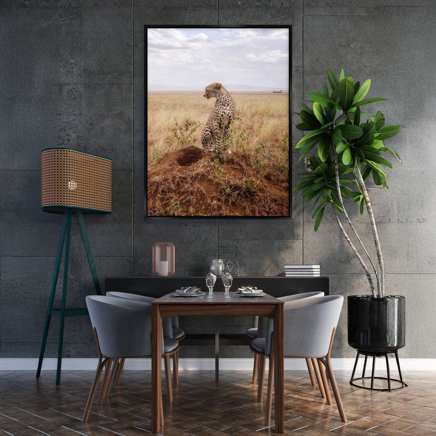 Cruel Suitor - Fine Art Print in Floating Frame
