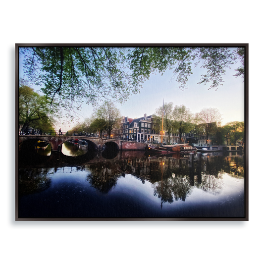 Twilight Waterworld - Fine Art Print in Floating Frame
