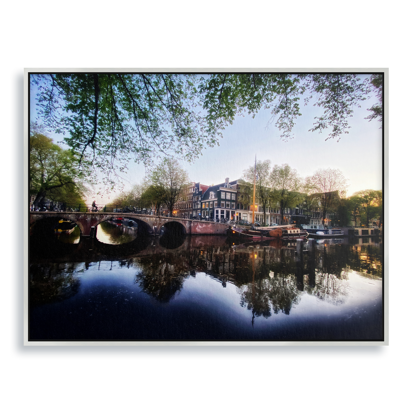 Twilight Waterworld - Fine Art Print in Floating Frame