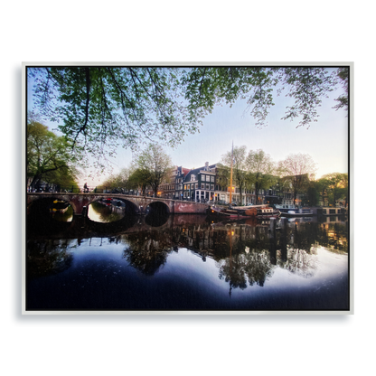Twilight Waterworld - Fine Art Print in Floating Frame