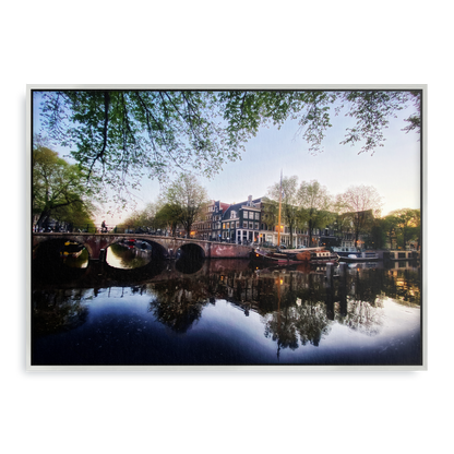 Twilight Waterworld - Fine Art Print in Floating Frame