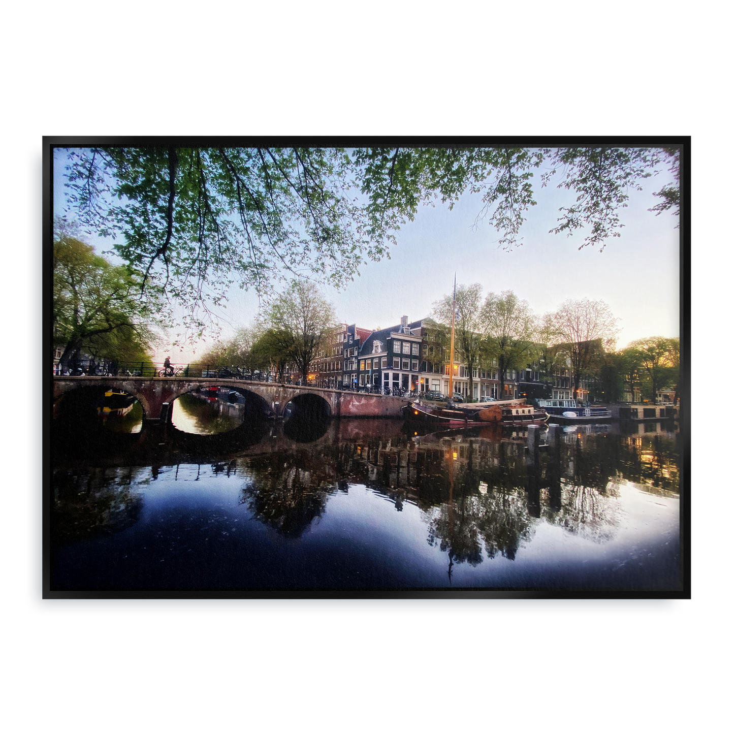 Twilight Waterworld - Fine Art Print in Floating Frame