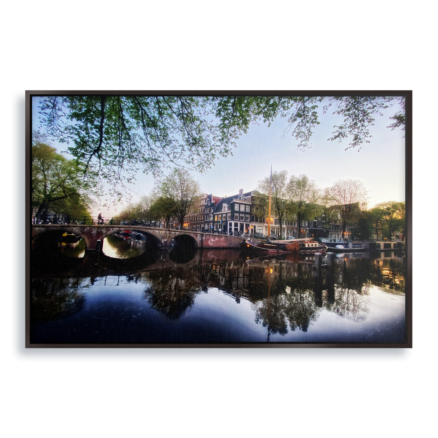 Twilight Waterworld - Fine Art Print in Floating Frame