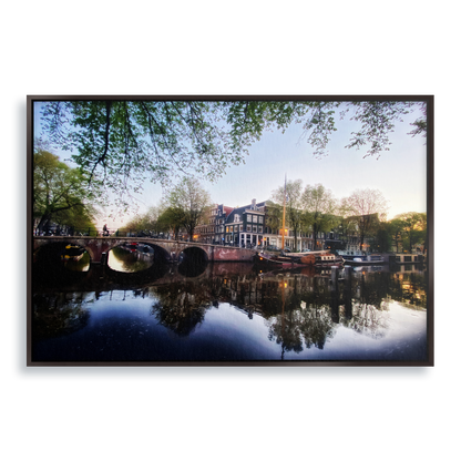 Twilight Waterworld - Fine Art Print in Floating Frame