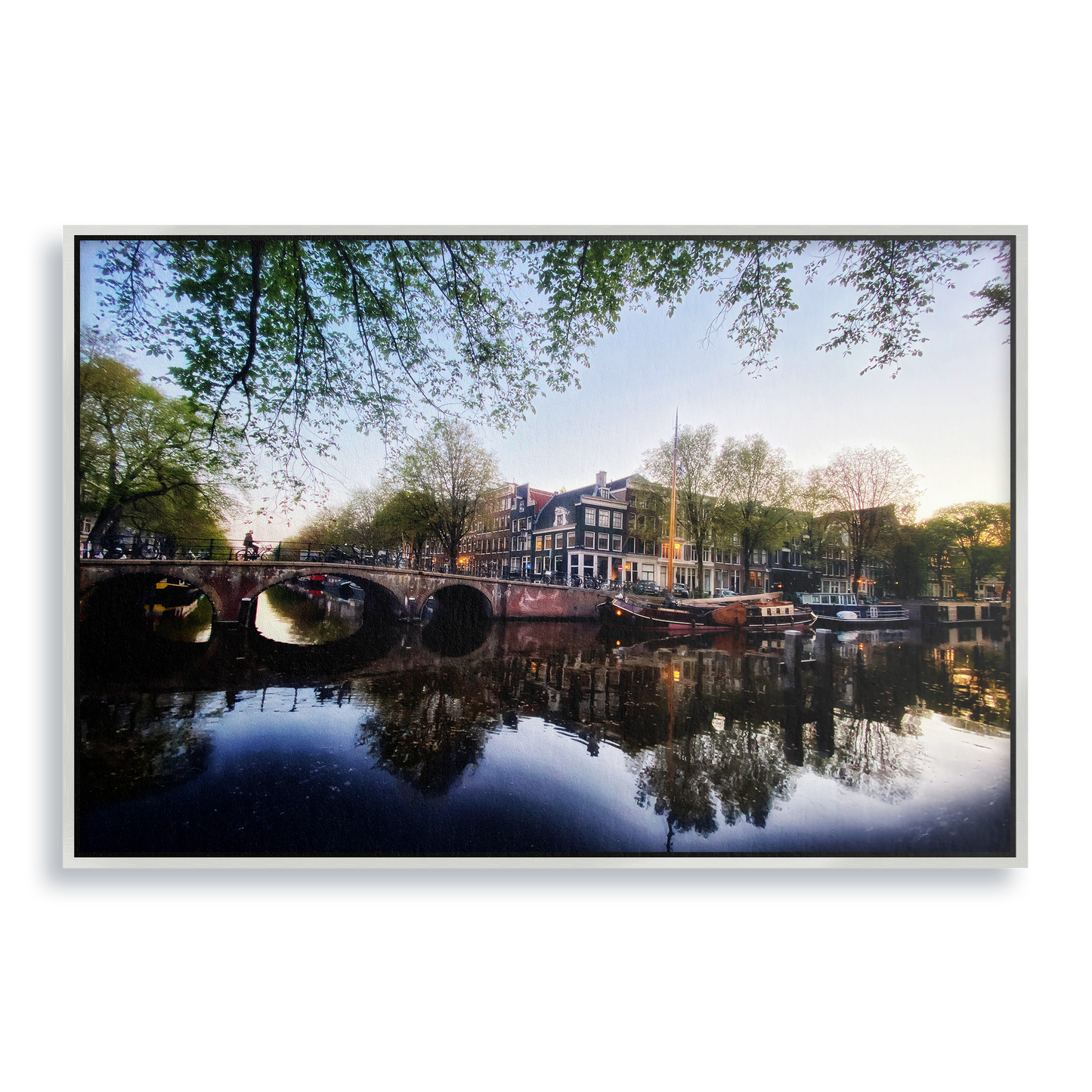 Twilight Waterworld - Fine Art Print in Floating Frame