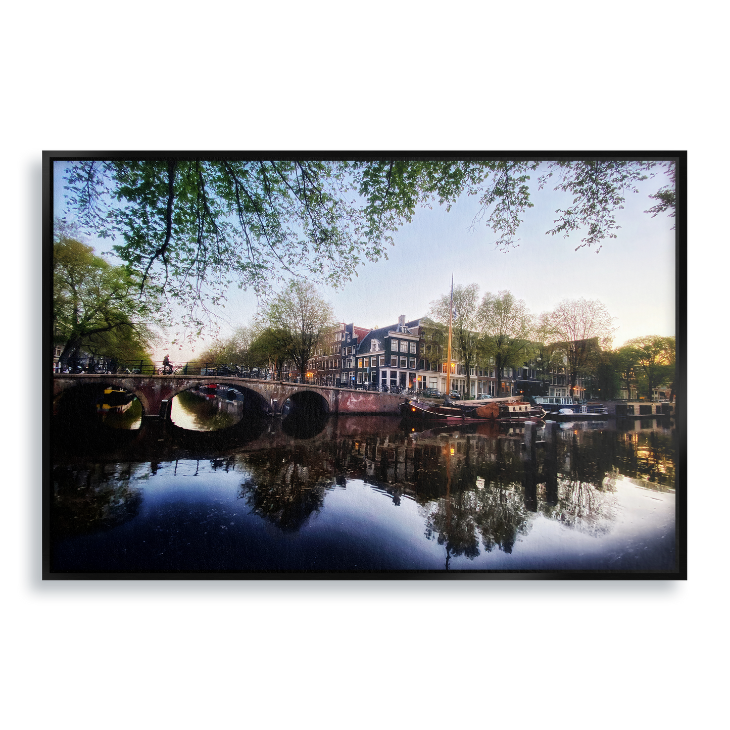 Twilight Waterworld - Fine Art Print in Floating Frame