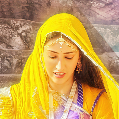 The Lady of Amber Fort - Acrylic Print