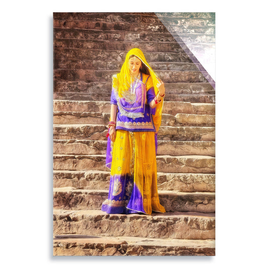 The Lady of Amber Fort - Acrylic Print