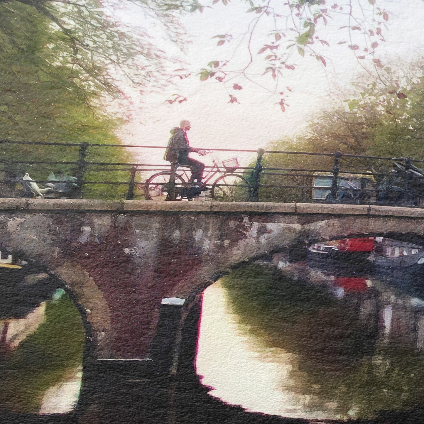 Twilight Waterworld - Fine Art Print in Floating Frame