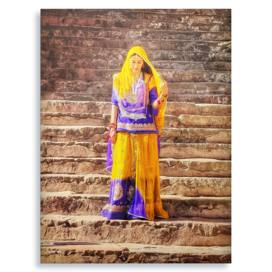 The Lady of Amber Fort - Fine Art Print