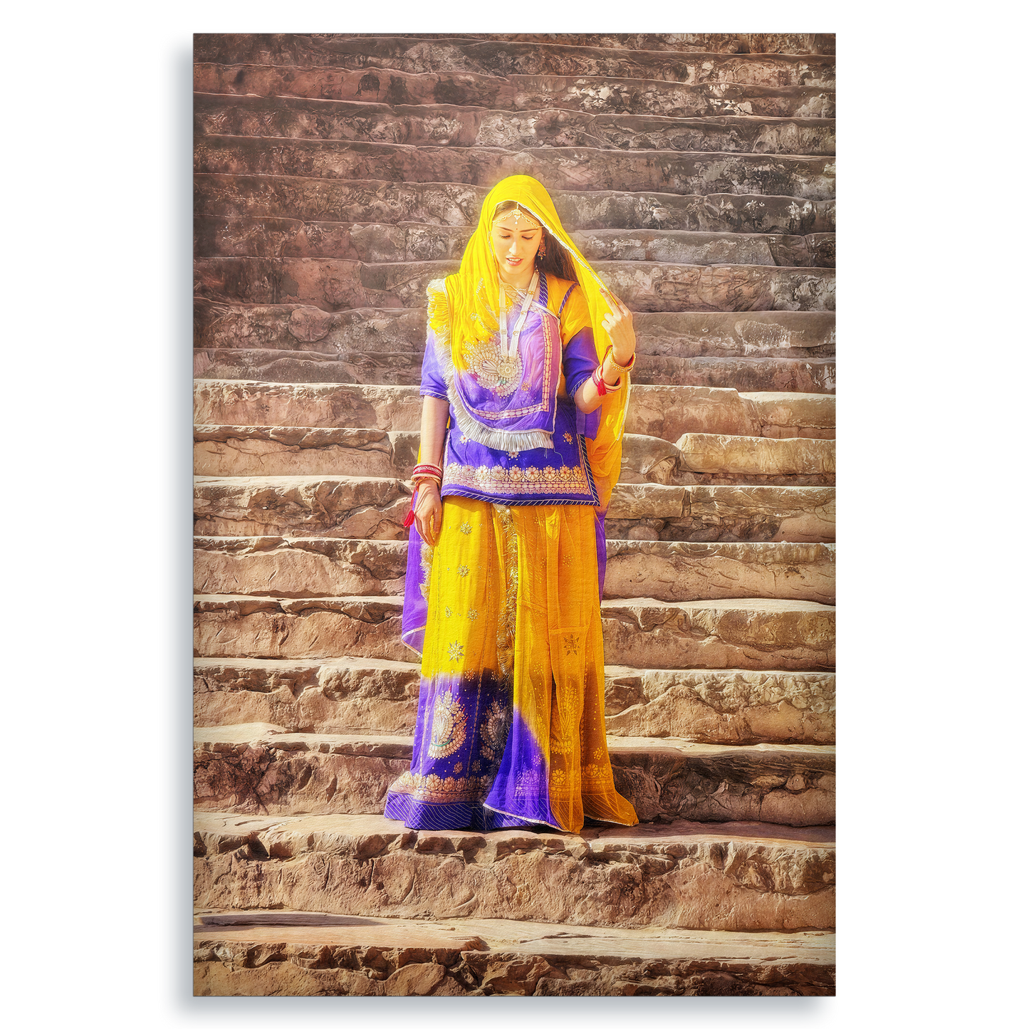 The Lady of Amber Fort - Fine Art Print