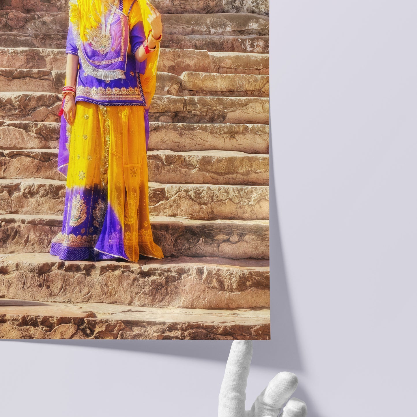 The Lady of Amber Fort - Fine Art Print