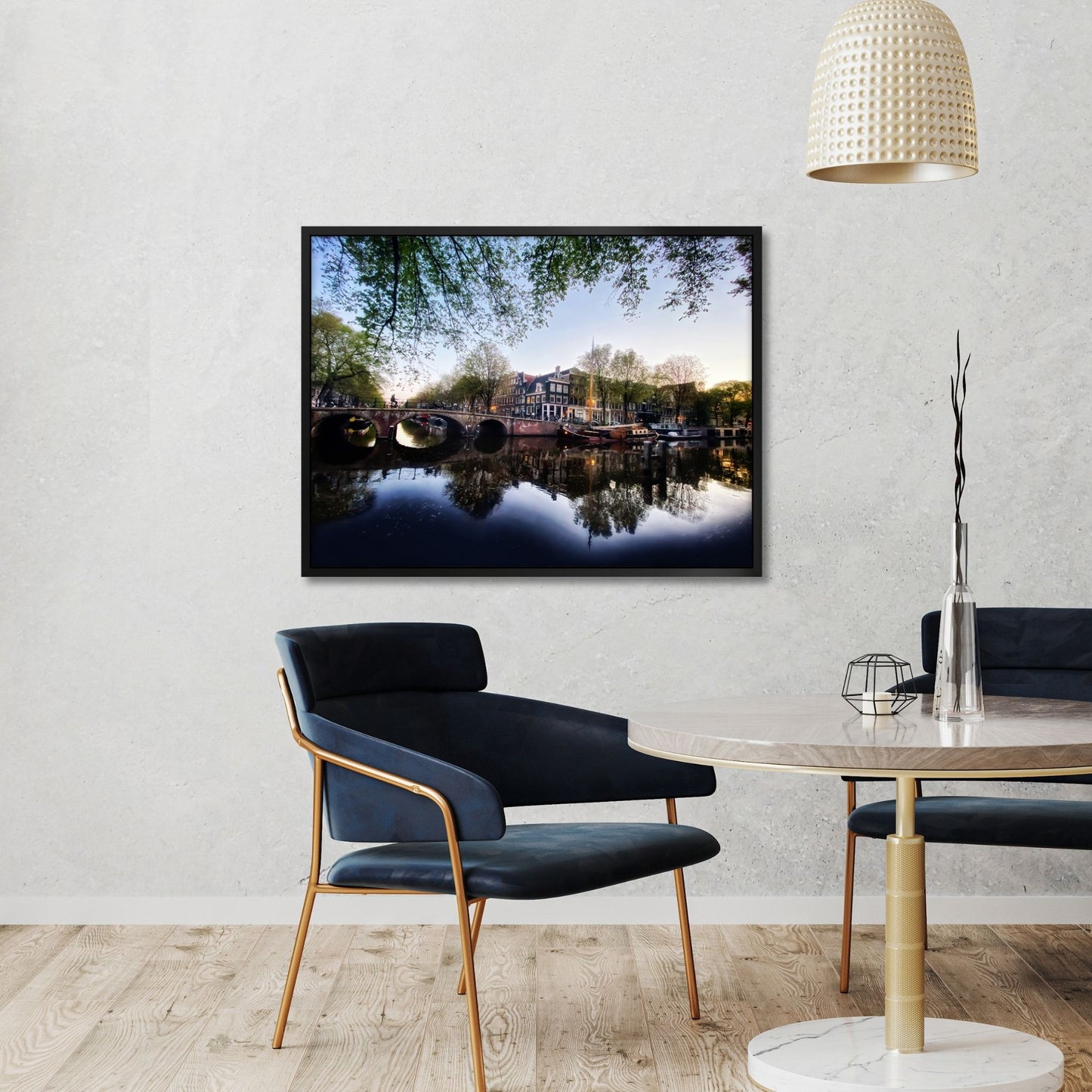Twilight Waterworld - Fine Art Print in Floating Frame